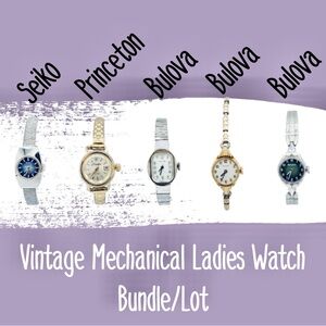 5 Vintage Ladies Mechanical Watches